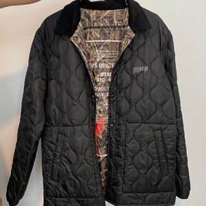 10.Deep Men’s Quilted Reversible Coat